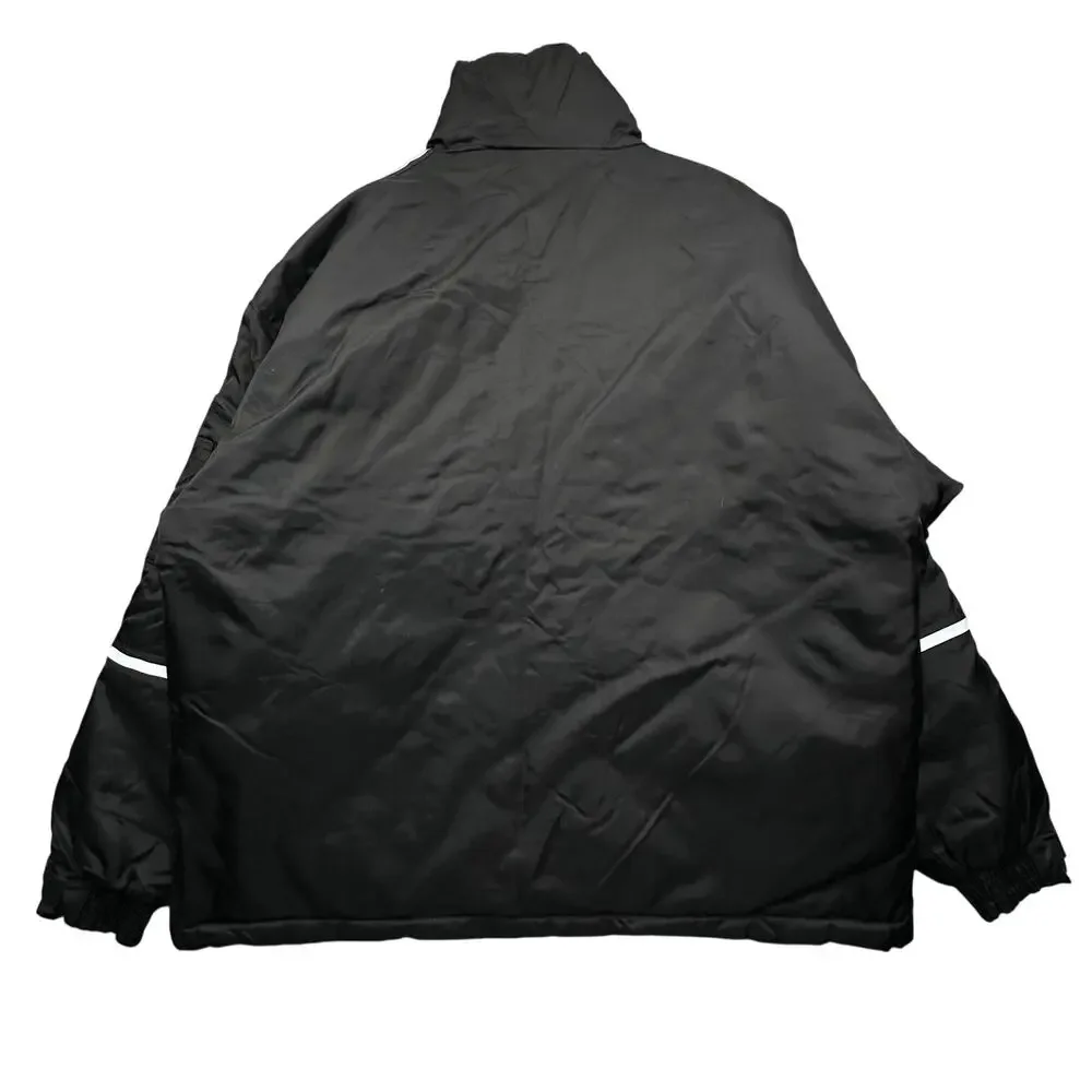 Vintage Tri-Mountain Coca Cola Nylon Quilt Lined Work Jacket Mens XL Reflective